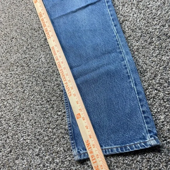 Vintage Levi's‎ 505 Women's 31x32 Jeans Lower Rise Straight Leg Blue Denim 00s - Picture 7 of 10